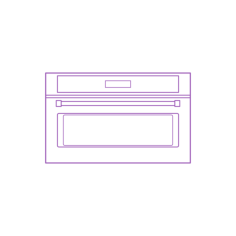 Fixtures Microwave Kitchenaid Built In Microwave Oven 30 Inch Svg Line Art, Free Vectors File